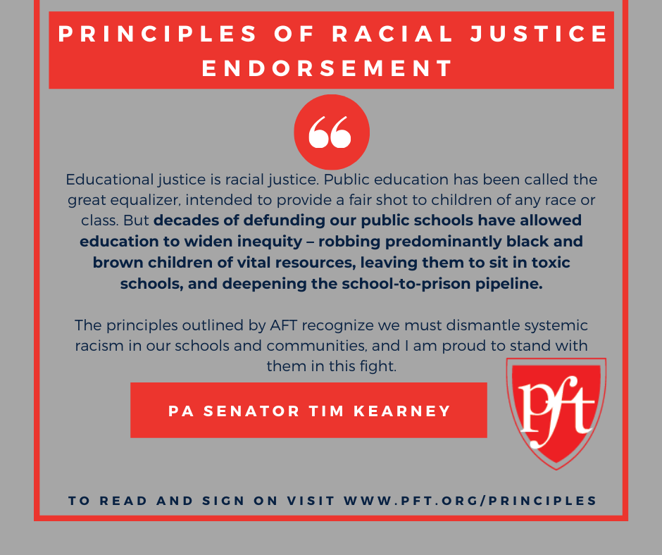 Quote from PA Senator Tim Kearney