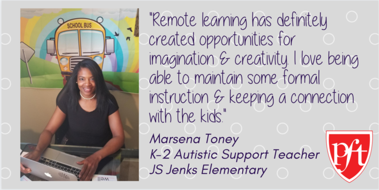 Quote from Marsena Toney, K-2 Autisitc Support Teacher, JS Jenks Elementary