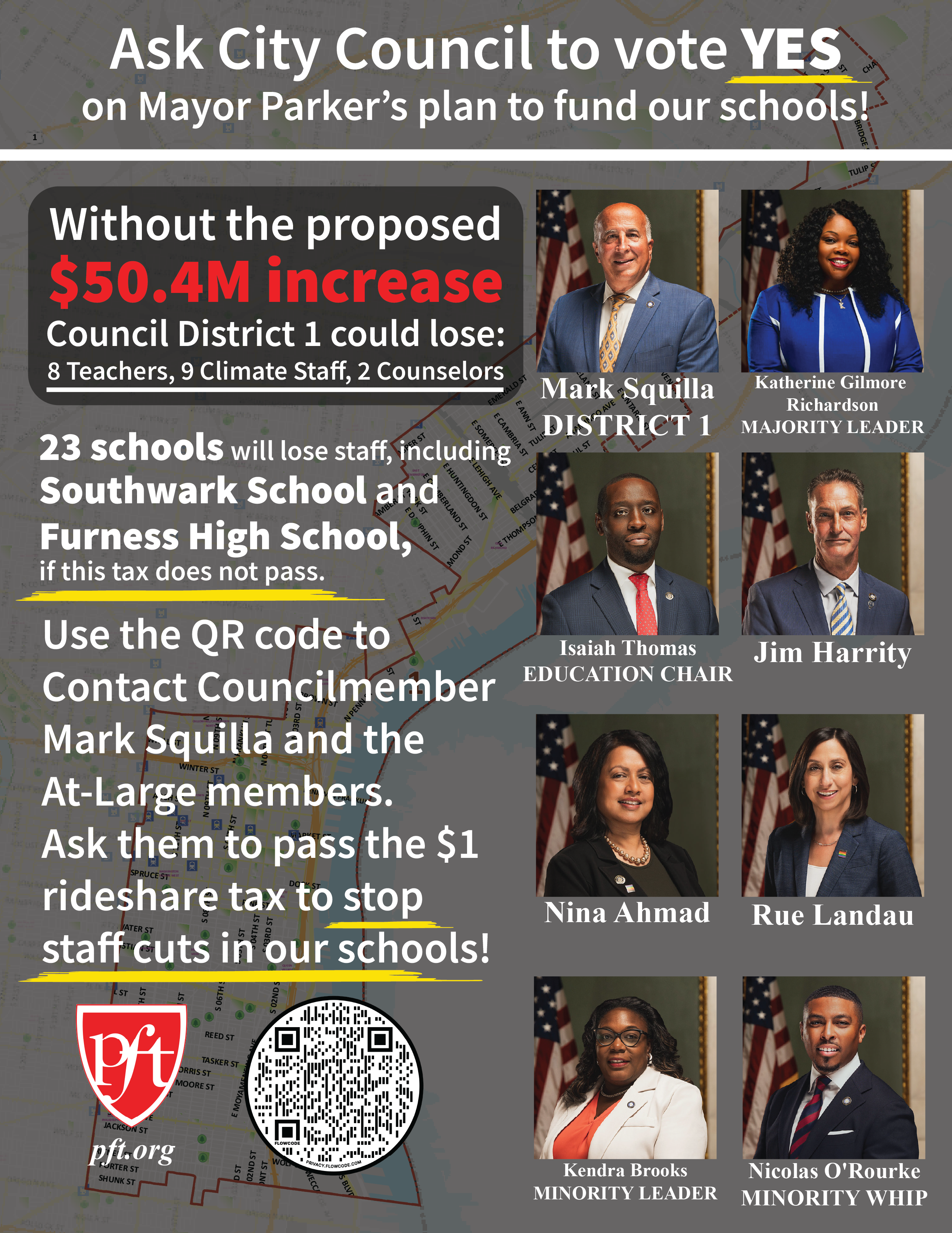 Fund our schools, support Mayor Parker's $1 rideshare tax! 