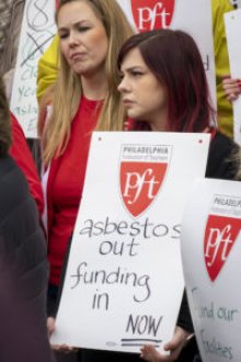 Photo: PFT rally at the Francis Hopkinson School 