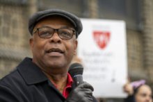 Photo: PFT rally at the Francis Hopkinson School 