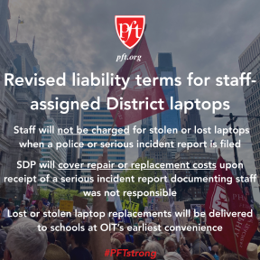 Revised District-issued laptops agreement